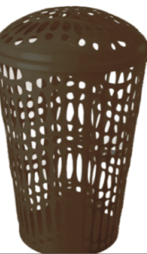 Panama laundry basket with lid 